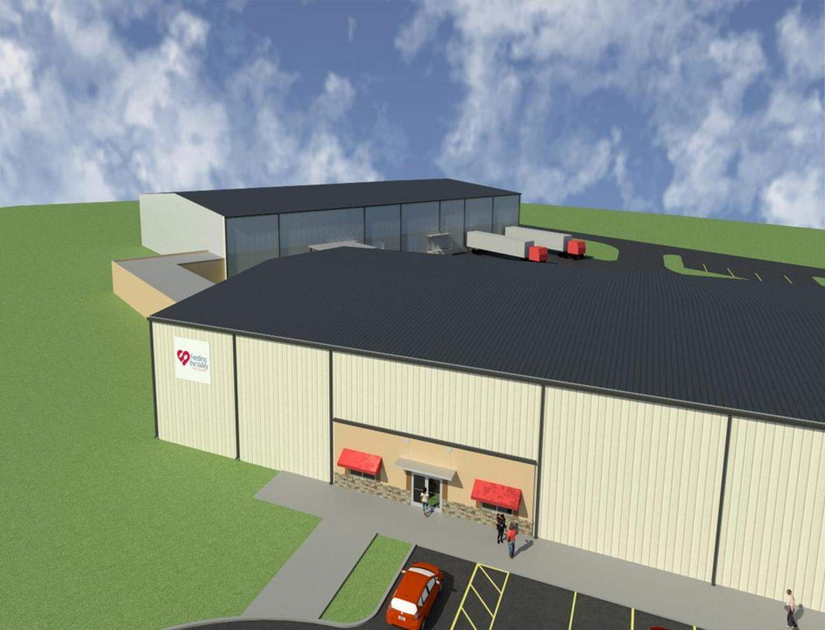This artist’s rendering shows what the $5.7 million expansion of Feeding the Valley is designed to look like.