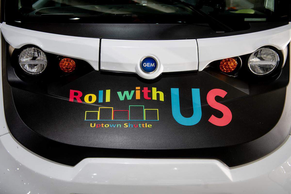 “Roll with Us” is the slogan for the Uptown Shuttles, the free transportation service the Columbus Consolidated Government’s Metra Parking Division introduced during a news conference Dec. 15, 2023, in the RiverCenter garage.
