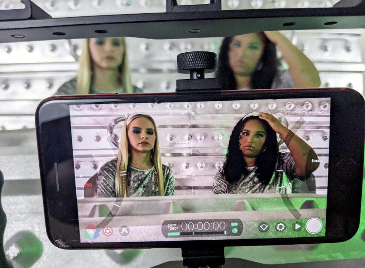 This is a production still from “Go-Go Girls From Mars.”