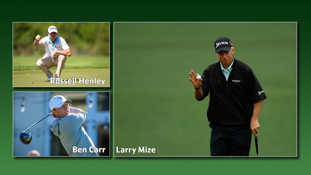Columbus residents Larry Mize, Ben Carr and Russell Henley will compete in the 2023 Masters tournament, which begins Thursday at Augusta National Golf Club.