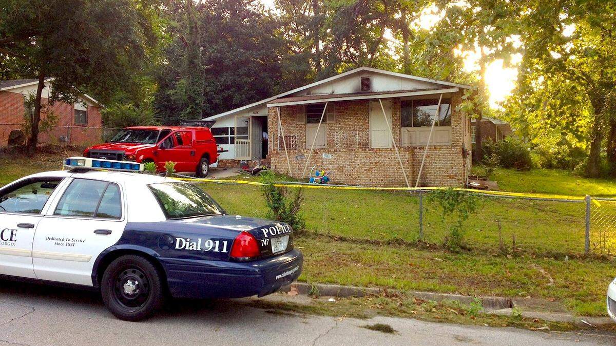 This house at 1324 Winifred Lane suffered significant damage during an August 21, 2014 house fire. A woman and an infant child died in the fire.