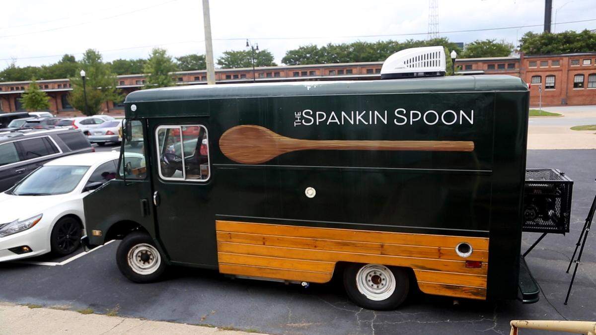 On weekends, The Spankin Spoon can be found at Redesign Time on 1301 6th Ave in Columbus from 12 p.m. to 6 p.m. unless the truck sells out of food.