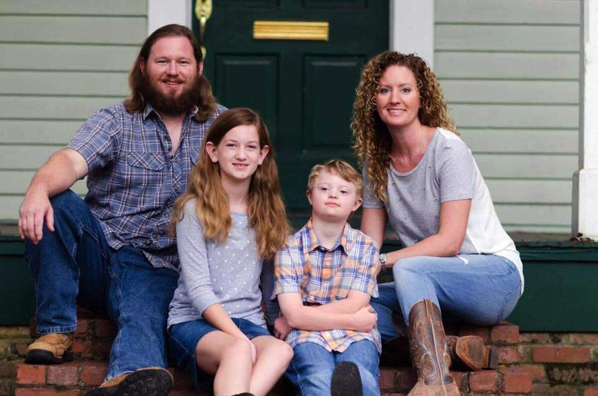 Melissa Clark and her family.