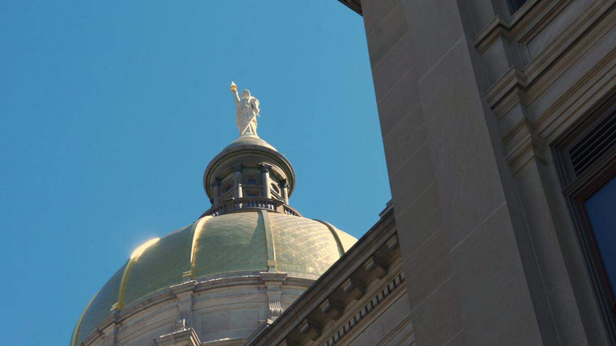 The Georgia Capitol Dome in downtown Atlanta.