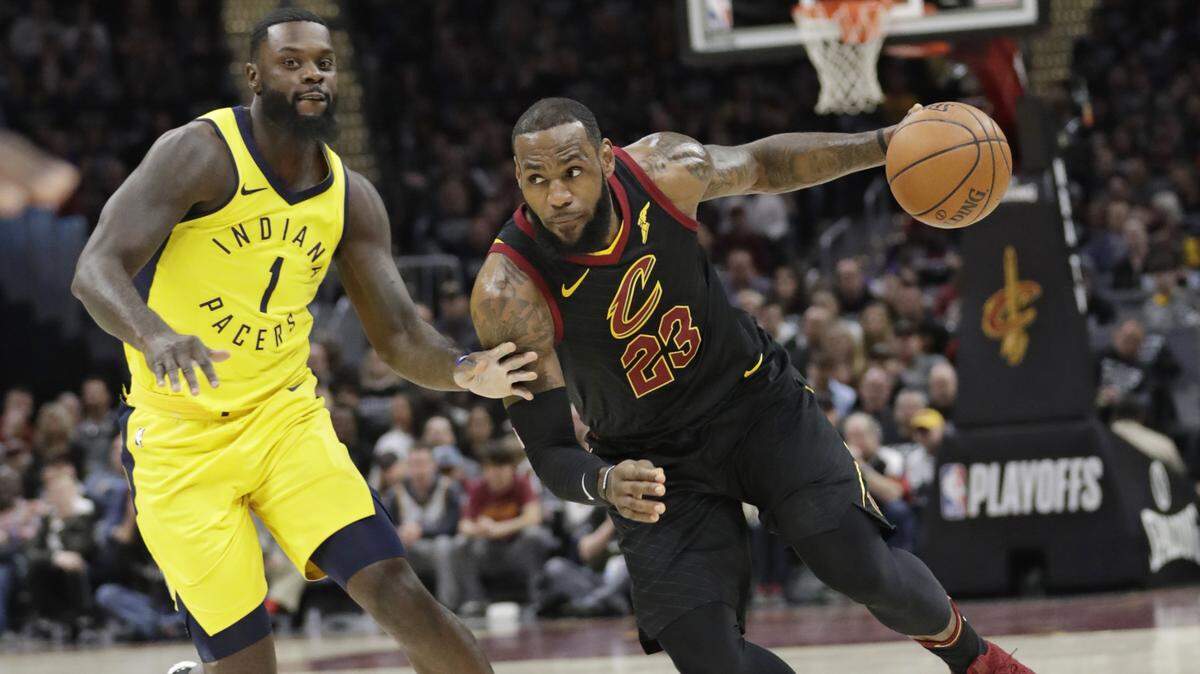 LeBron James (23) can opt out of his contract on Friday and become a free agent.