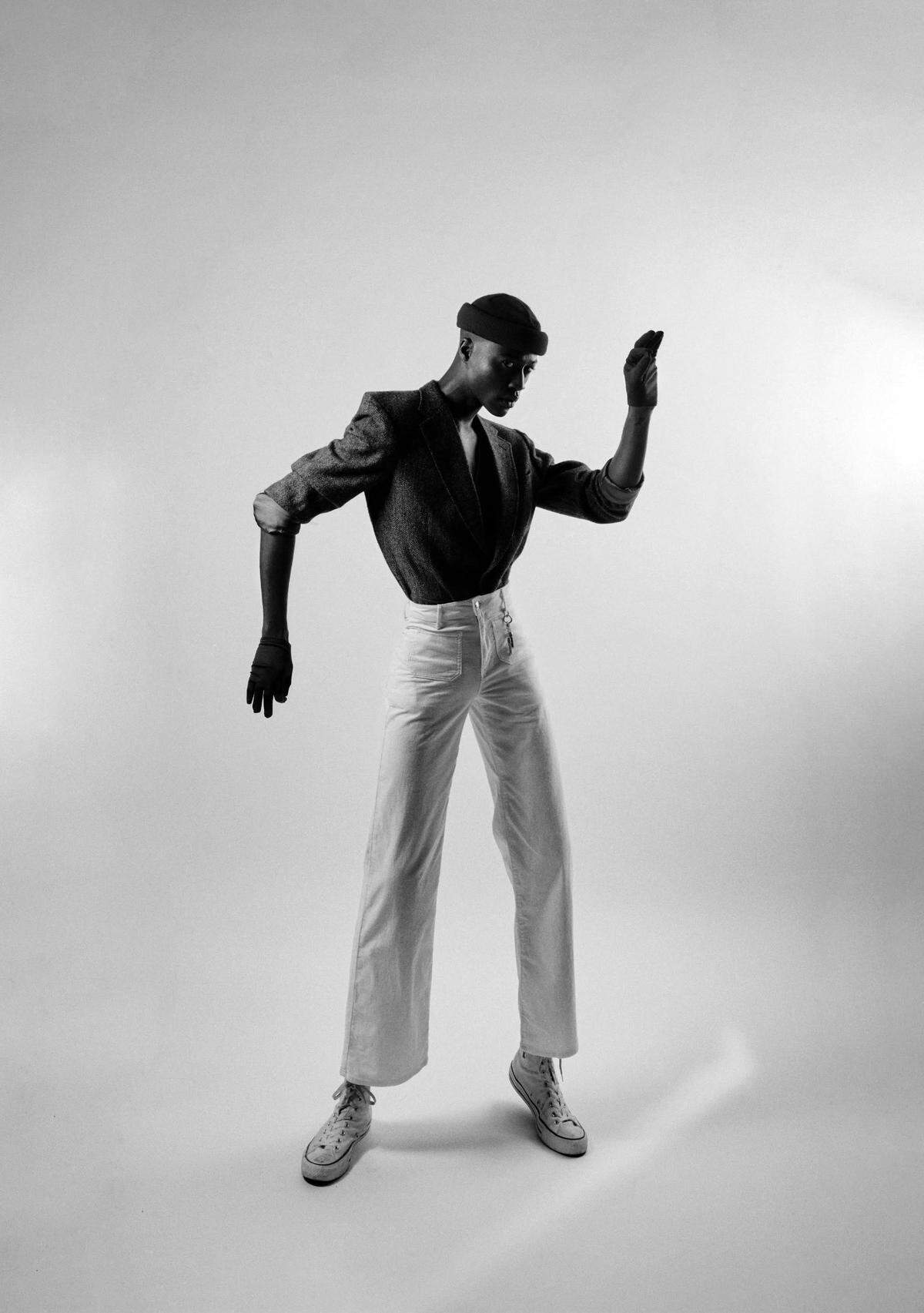 Columbus native Brandon Mitchell immersed himself in the fashion industry in New York City before starting a business called ĺmpetus specializing in tea bombs. In this photo he’s modeling clothes from designer Brittni Durham.