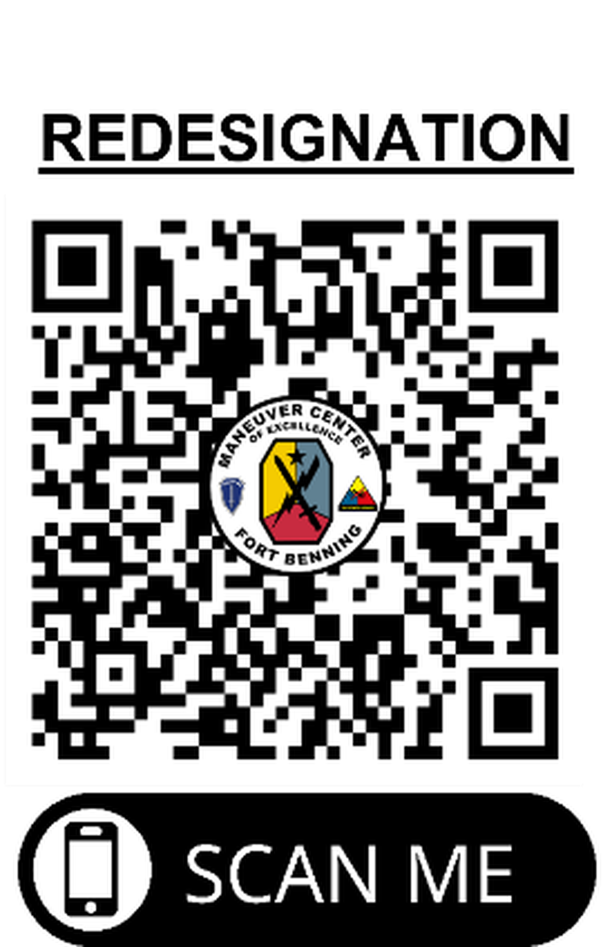 This is the QR code linking to the website to apply for a pass to visit a U.S. Army installation.