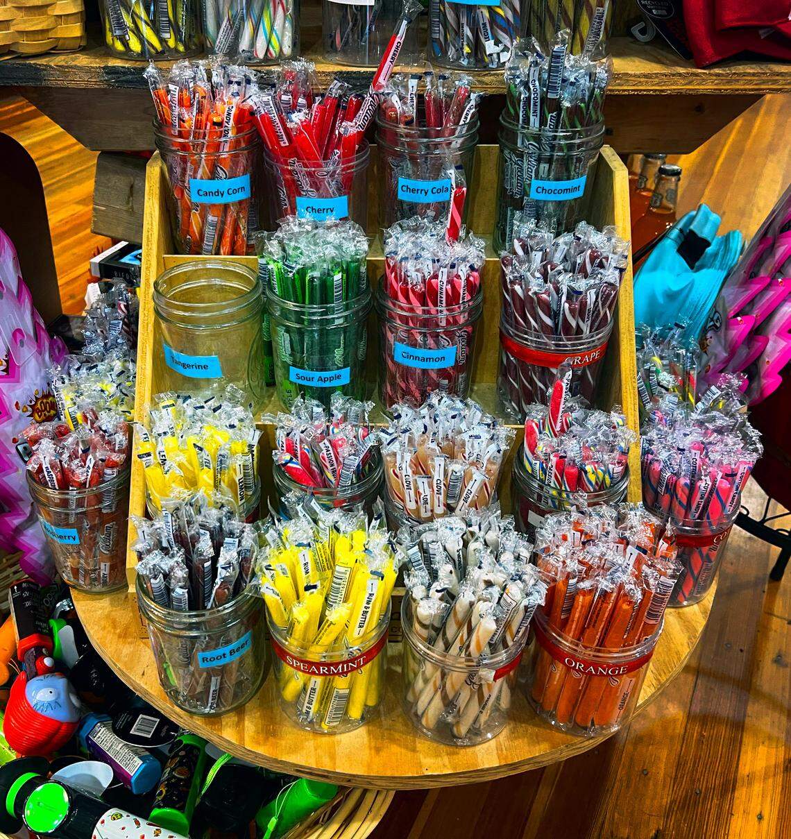 Rocket Fizz, located at 1236 Broadway in downtown Columbus, Georgia, offers a large assortment of unique items including candy, food, bottled sodas, gag gifts and toys.