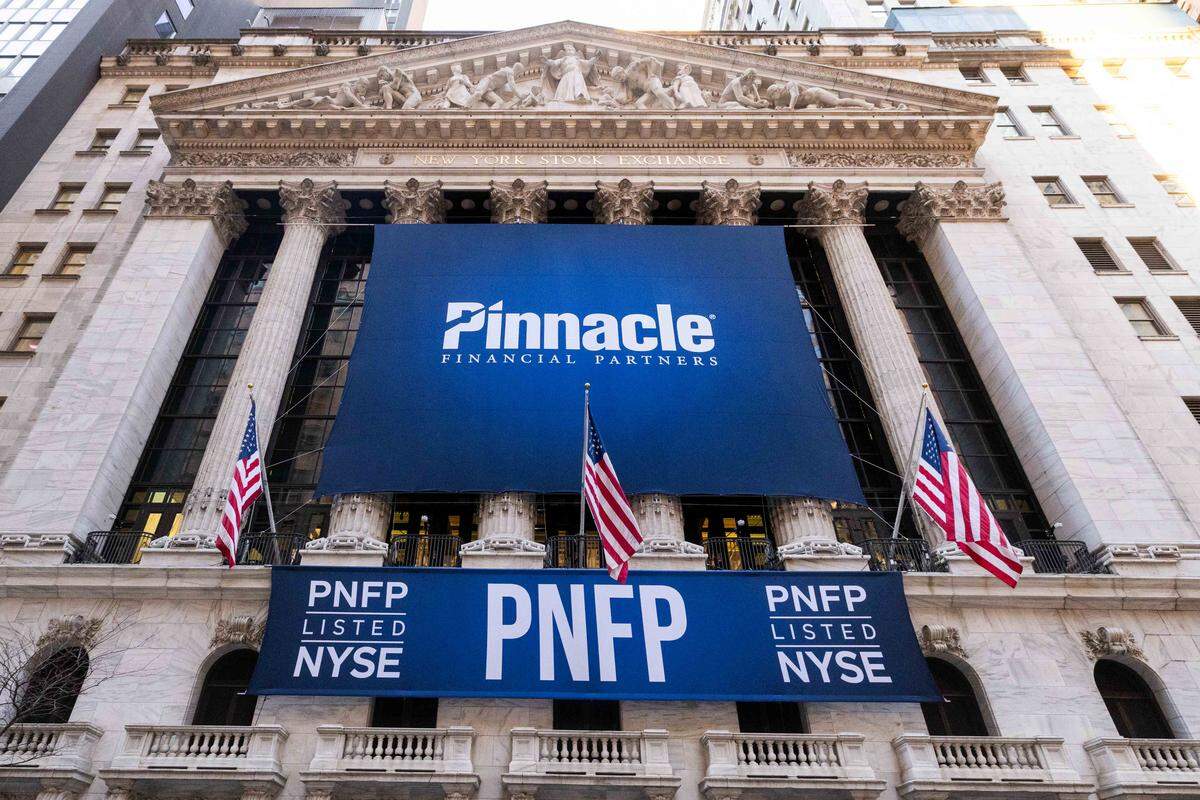 Pinnacle Financial Partners (NYSE: PNFP) Rings The Opening Bell® The New York Stock Exchange welcomes Pinnacle Financial Partners (NYSE: PNFP), today, Tuesday, January 13, 2026, to the podium. To honor the occasion, Kevin Blair, CEO and President, and Terry Turner, Chairman, joined by Chris Taylor, Chief Development Officer, NYSE, rings the Opening Bell®. Photo Credit: NYSE