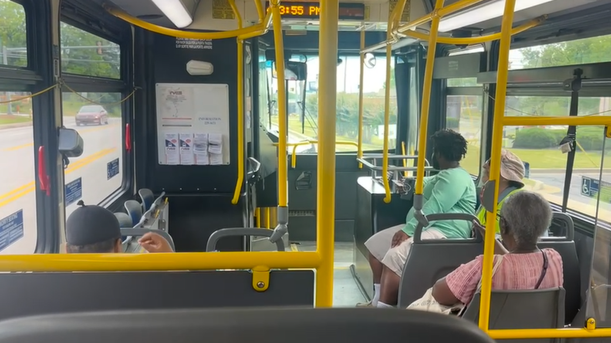 Route 10 headed southbound to the Transfer Station on Friday, May 3rd, 2024 at 4:00pm.