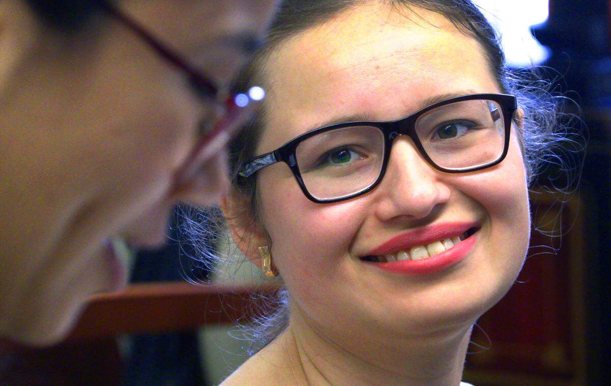 Anastasiia Zakharchenko, right, is a piano student at Columbus State University studying with Esther Park, left, associate professor of piano at CSU’s Schwob School of Music. 02/24/2023