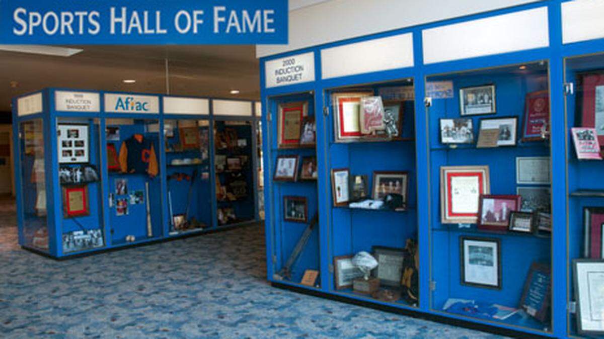 The Chattahoochee Valley Sports Hall of Fame is housed in the lobby of the Columbus Civic Center.