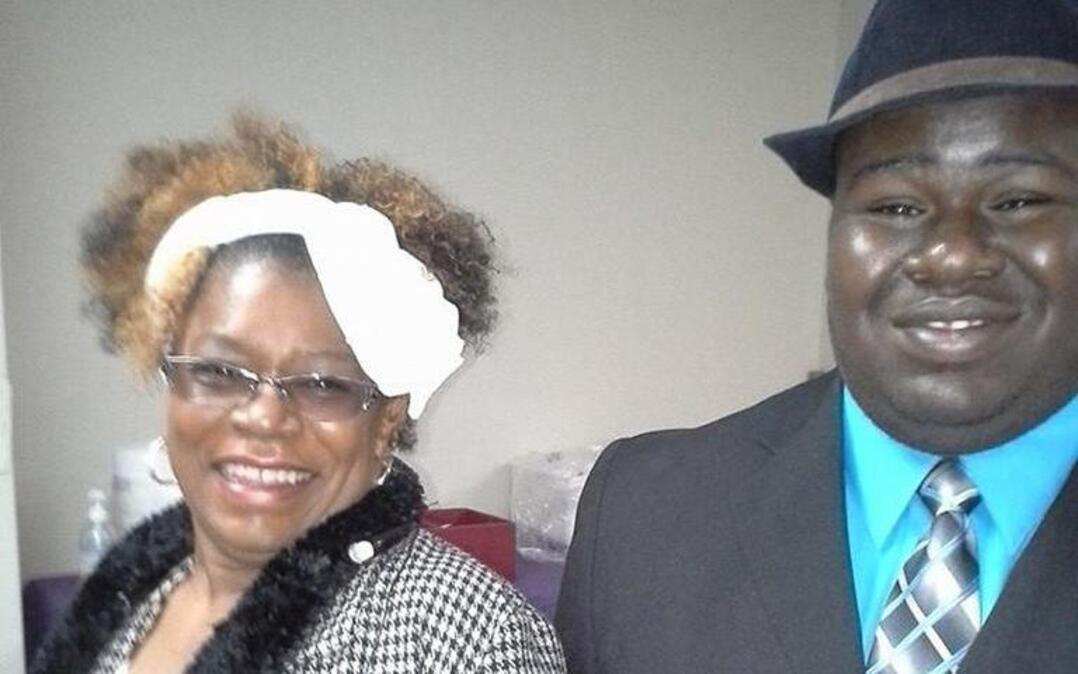 Suzette Ragland and her Autistic son, Deonn Carter, share a happy moment before his untimely death.