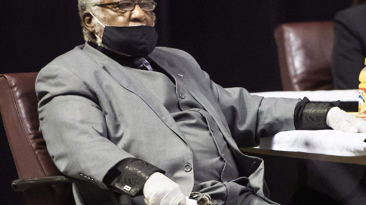 Jerry “Pops” Barnes listens as proponents and opponents of his Public Safety Advisory Commission Ordinance speak at the Columbus City Council meeting, Tuesday, July 28, 2020 in Columbus, Georgia.
