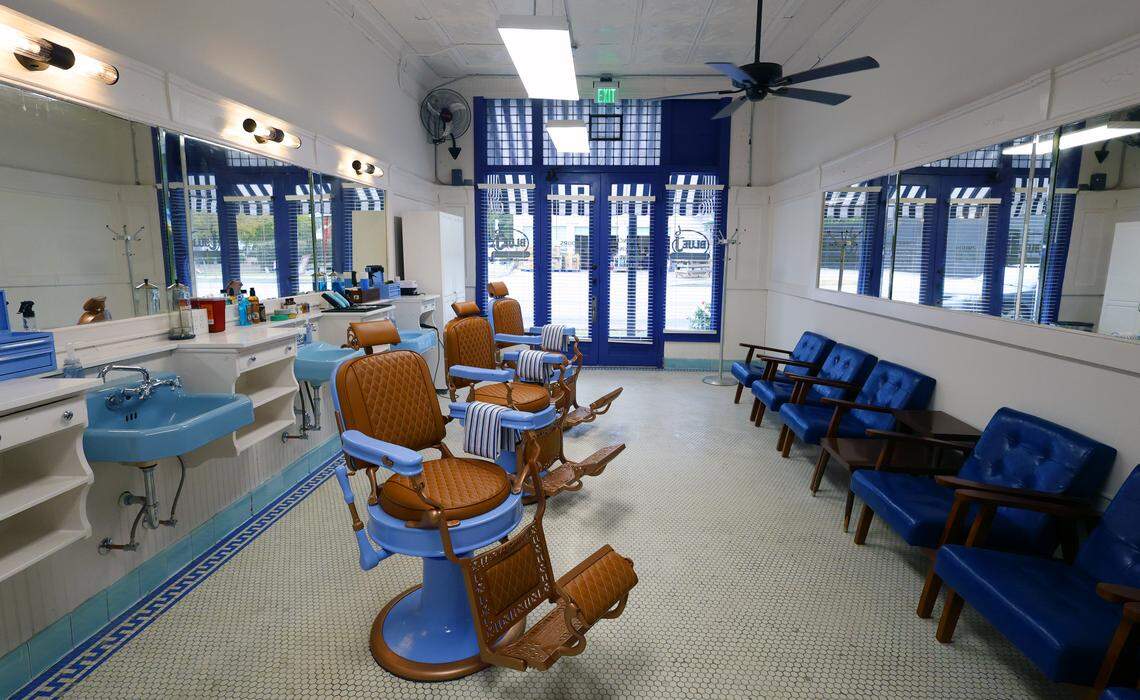 After 16 years, a historic Columbus barbershop has reopened. Jud Richardson, owner of Fountain City Coffee, and Joshua McKeehan, master barber, have teamed up to reopen the Blue J Barbershop, 2220 Wynnton Road, pictured Nov. 7, 2025.