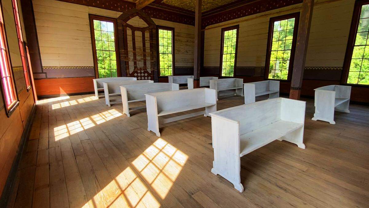 Damascus Methodist Church is among the historic structures at Historic Westville in Columbus, Georgia. 09/02/2021