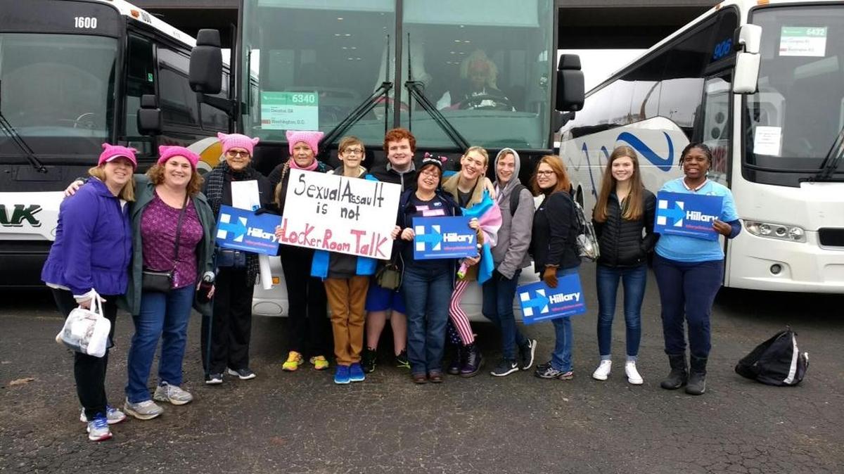 Columbus area residents joined Women’s March on Washington on Saturday, which included an estimated 500,000 participants in opposition to President Donald Trump.