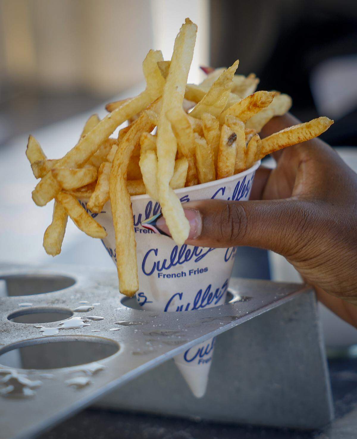 Cullers French Fries, pictured April 7, 2026, is among the food vendors during the Spring Fling at the Columbus Civic Center.