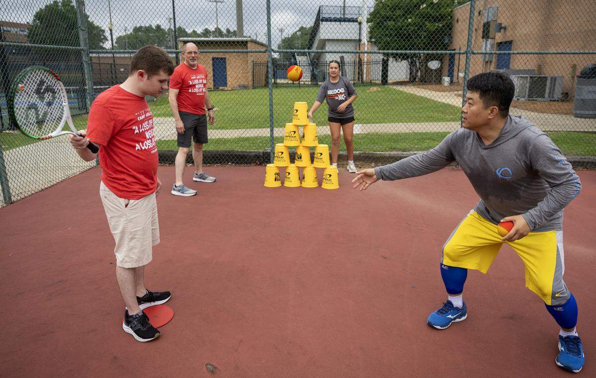 Camp Abilities, a sports camp for kids who are blind or visually impaired, is hosted by Columbus State University, pictured May 24, 2026.