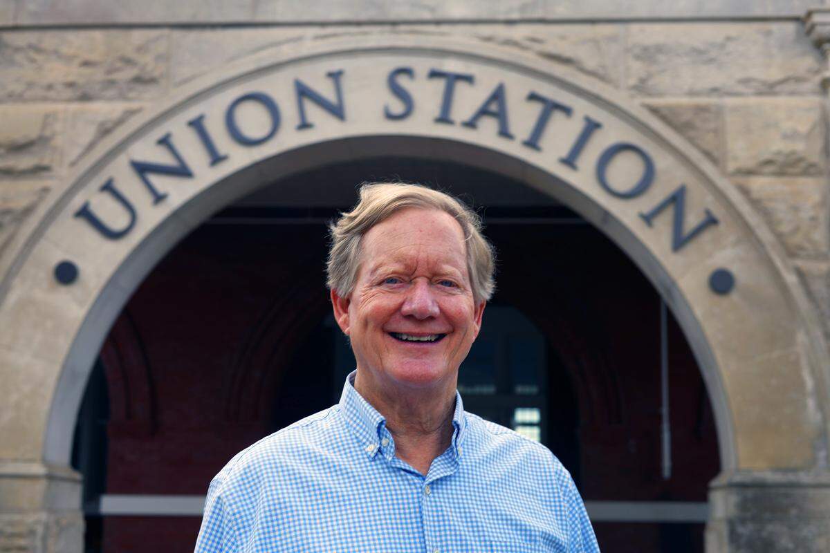 Columbus real estate developer Ken Henson, pictured July 24, 2025, has completed a project to revive a 124-year-old piece of Columbus history. Built in 1901, the Union Depot at 1200 Sixth Ave. was a multiuse railroad station. Henson spearheaded a project that turned the former Columbus train depot into a multipurpose building. The renovated property, now called Union Station, houses 16 rentable offices, 15 apartment units and one event space.