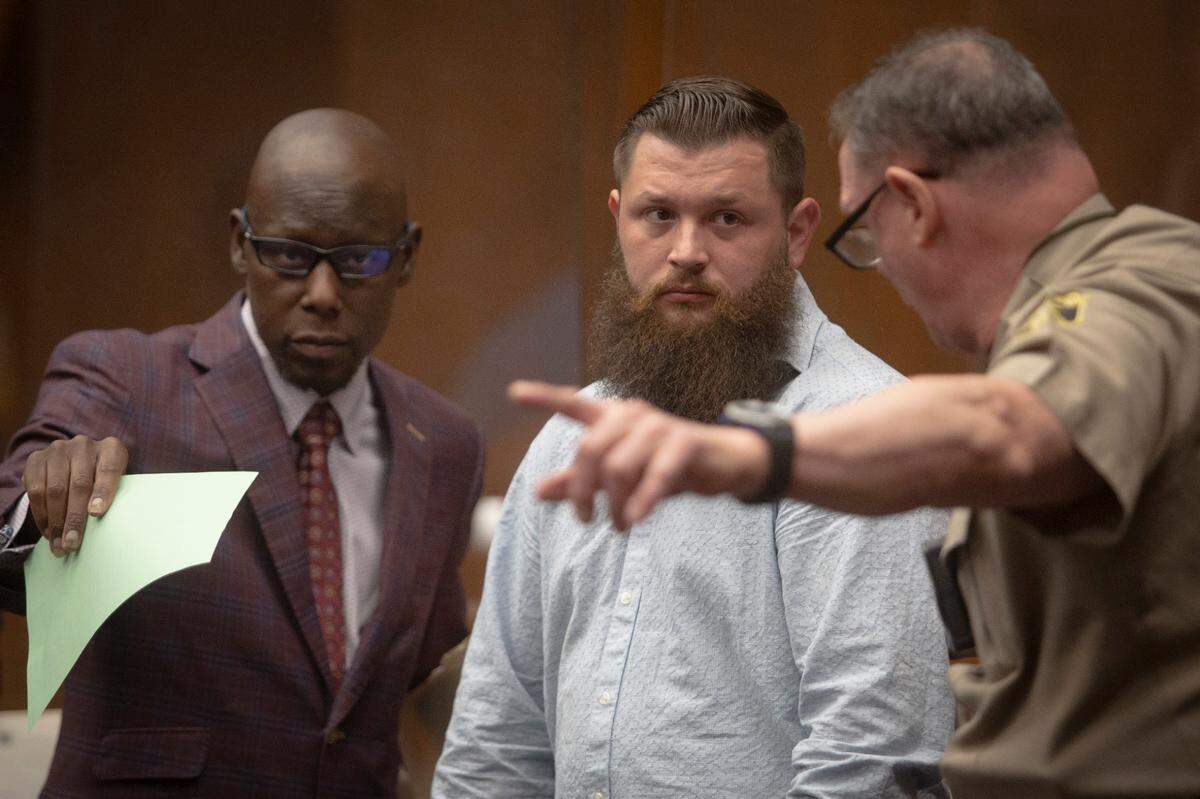 Zachary Norris plead guilty to five misdemeanor charges related to the death of Jessica Oberlin after an accident on Double Churches Road, during Superior Court in Columbus, Ga. on May 13, 2022.