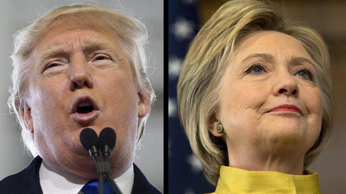 Candidates Donald Trump, Republican, and Hillary Clinton, Democrat, are pushing toward the general election Tuesday that will decide who will be the 45th President of the United States of America. --