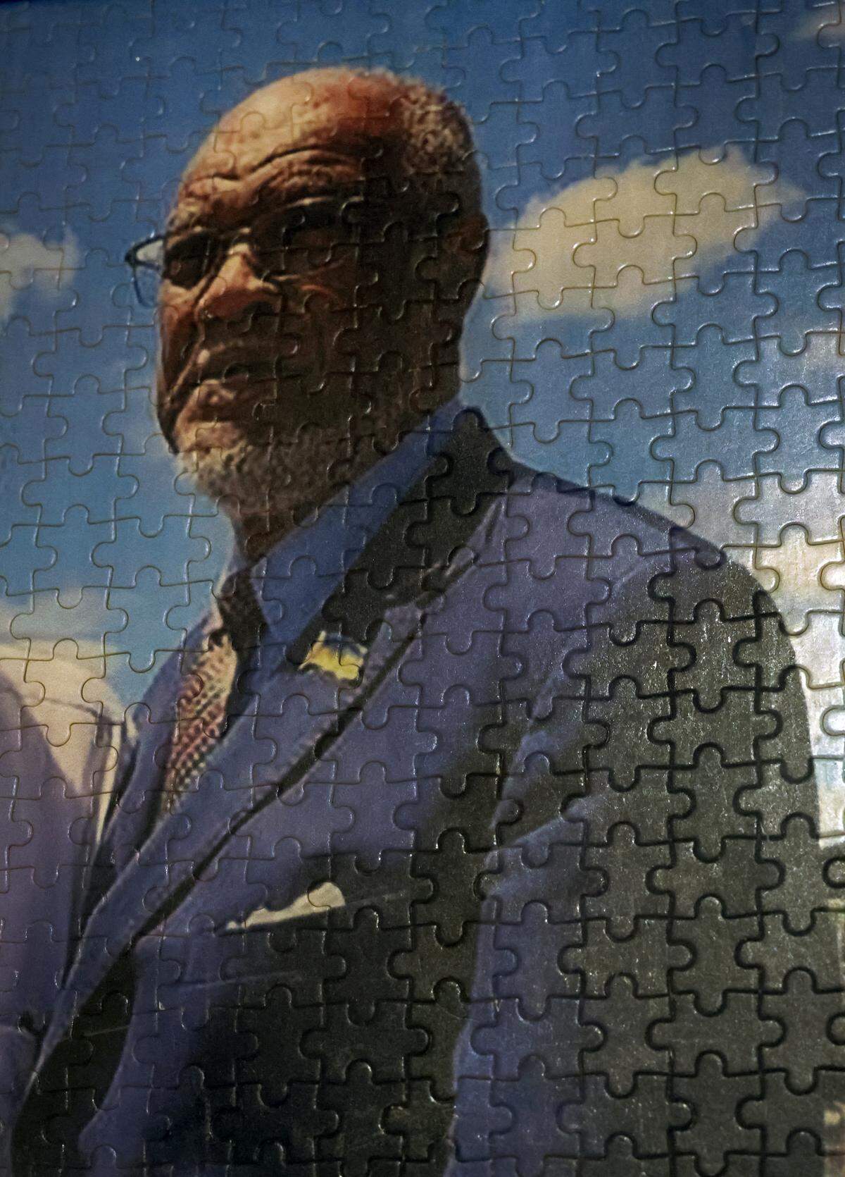 The Columbus Museum is presenting a new exhibition titled “The Puzzle of Politics: Calvin Smyre in Service, 1975–2025,” which details the career of retired state Rep. Calvin Smyre, a political and community leader from Columbus. Pictured here Feb. 18, 2026, is part of a puzzle at the exhibition.