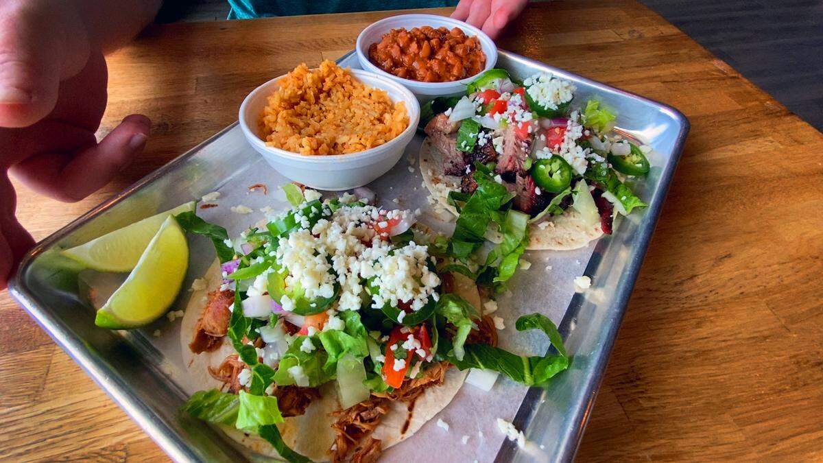 Smoked brisket tacos