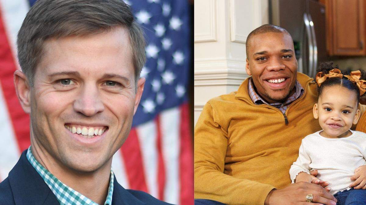 Chris West, left, and Jeremy Hunt, right, are the two Republicans heading to a runoff in Georgia’s 2nd Congressional District. The winner will face incumbent Sanford Bishop