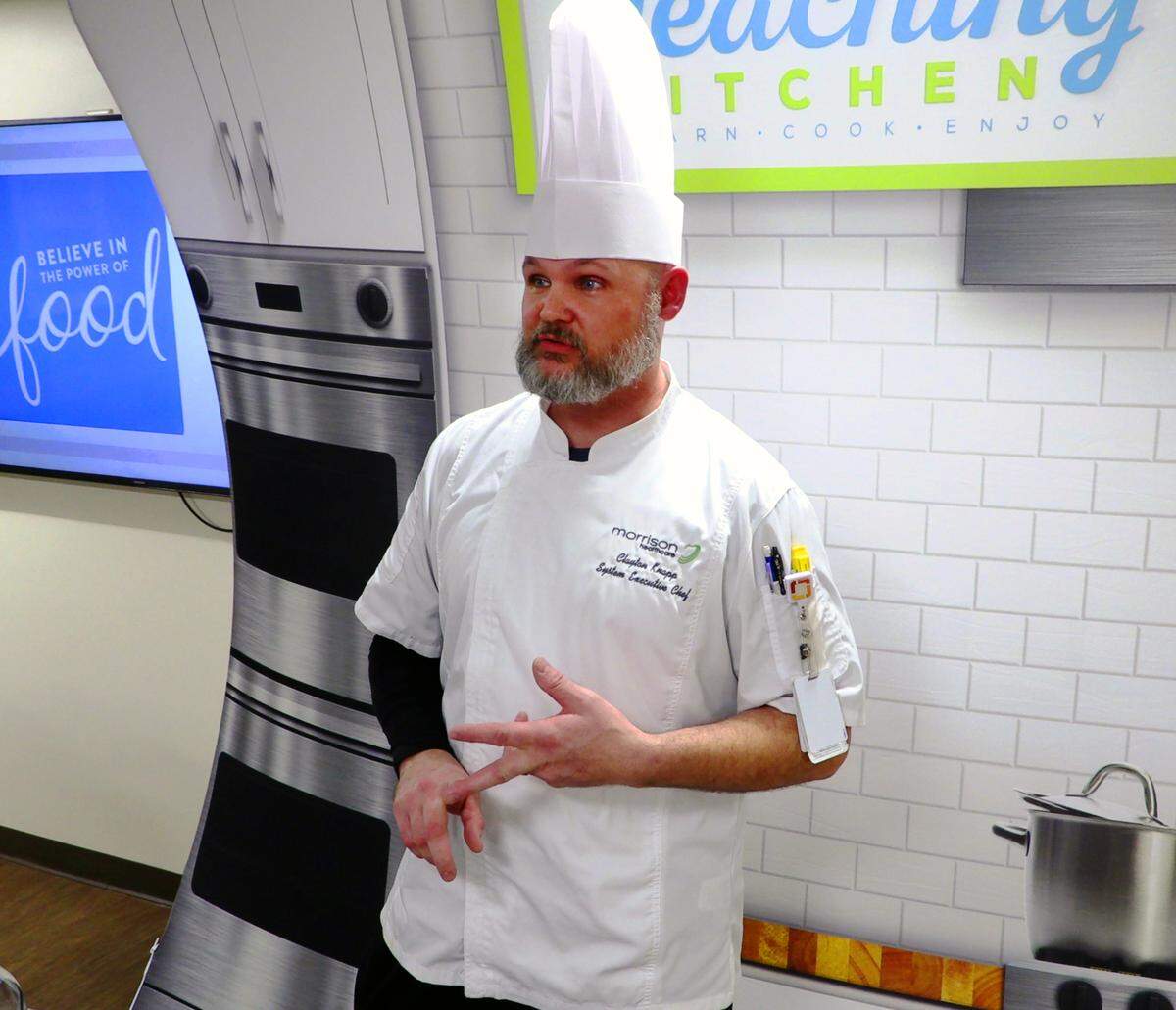 Clayton Knapp is the System Executive Chef for Morrison Healthcare/Piedmont Columbus.
