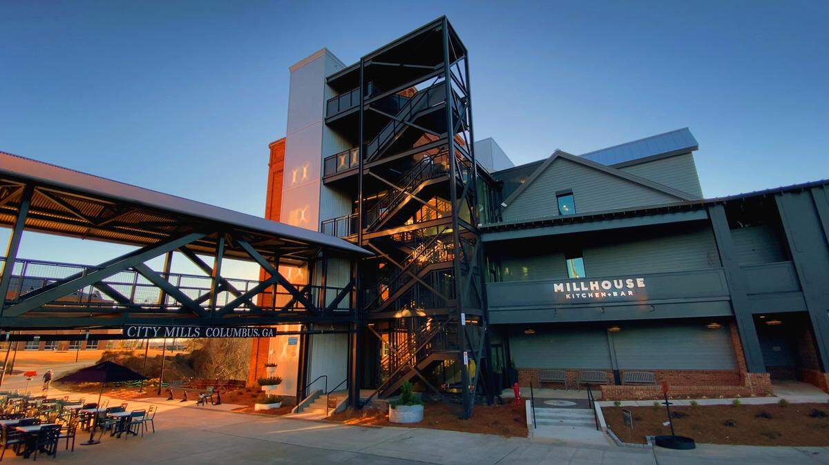 Millhouse Kitchen + Bar, located at 1801 1st Ave. in Columbus, Georgia, combines Columbus’ industrial, mill history with southern cuisine. 01/06/2023