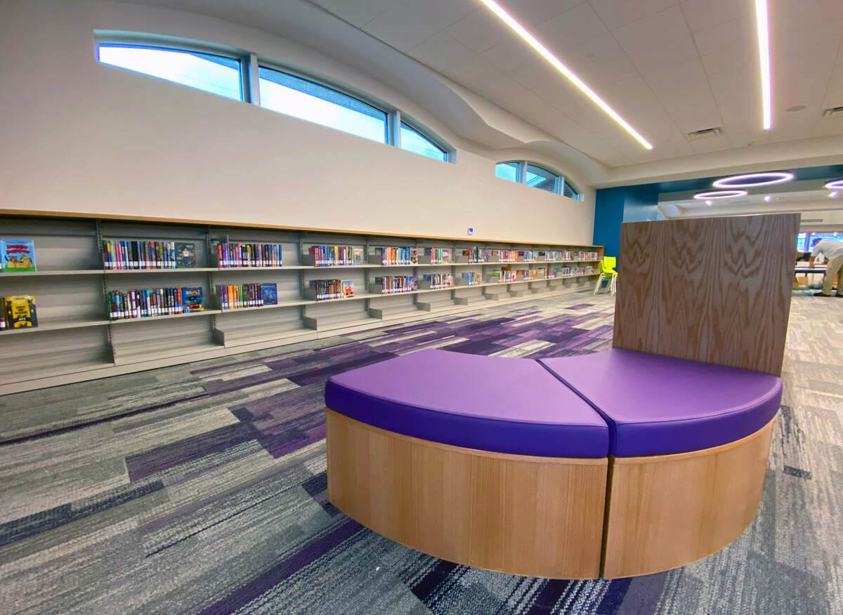 The South Columbus Public Library is set to reopen September 17, 2024. The renovation and expansion project has created larger spaces for children’s activities. 09/12/2024