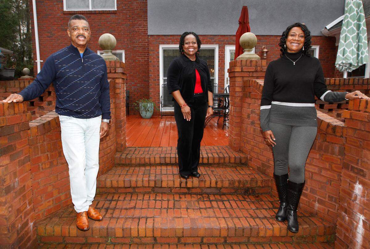 From left, Columbus City Manager Isaiah Hugley, Pat Hugley-Green, district 1 representative and board chair of the Muscogee County Board of Education, and Georgia State Representative Carolyn Hugley, D-Columbus.
