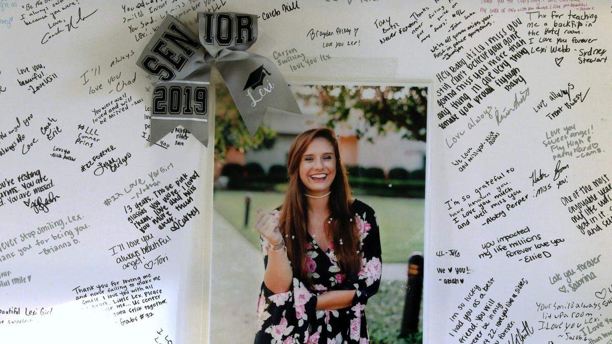 Lexi Webb died by suicide on Feb. 6, 2019. At the time, she was a senior at Smiths Station High School.
