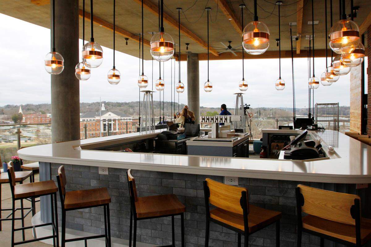 Hotel Indigo Columbus officially opened its doors February 1, 2021. The hotel includes Eighteen85, a rooftop bar and restaurant that overlooks the Chattahoochee River.