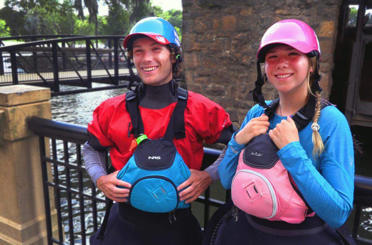 Phenix City siblings Mason Hargrove and Makinley Kate Hargrove talk about their kayaking experiences during a recent interview. 07/28/2022
