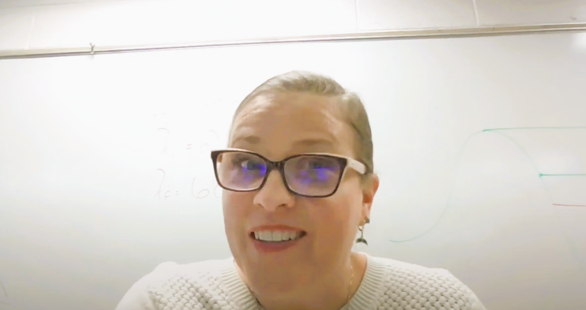 Sarah Ott, eigth grade physics science teacher at Dalton Middle School in Dalton, Georgia during an interview with the Ledger-Enquirer.