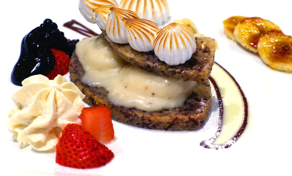 One of the desserts we tried at Epic Restaurant in Columbus, Georgia for this week’s Foodie Friday was “A Study of Bananas.” Ledger-Enquirer reporter Nick Wooten was also finally able to finish his “walkabout” in search of a place to eat Kangaroo.