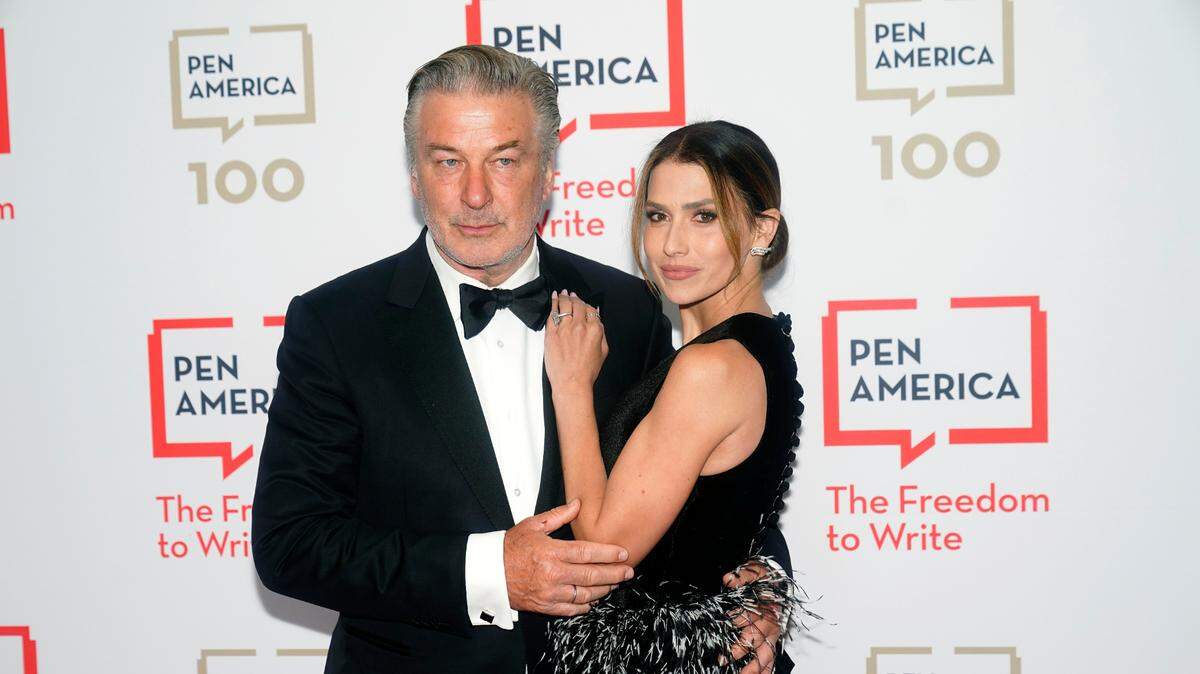 Alec Baldwin, left, and wife Hilaria Baldwin arrive for the 2023 PEN America Literary Gala on May 18. Baldwin was recently cast in a movie about the Kent State massacre that will be filmed in Columbus.