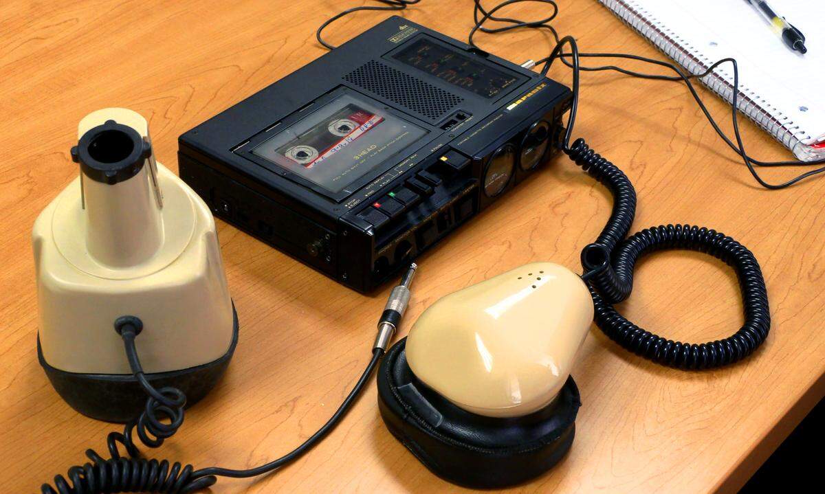 This voice writer device is similar to one used by court reporter Sharon Dilleshaw during Antonio Jerome Magee’s murder trial in 2008 in Muscogee County Superior Court.