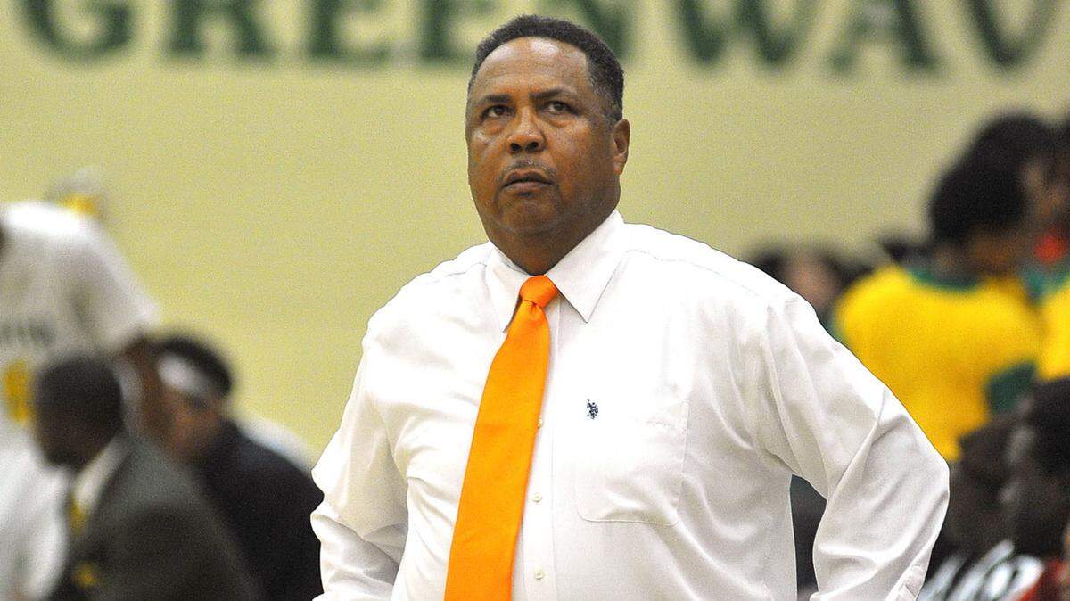 DARRELL ROADEN/ Special to the Ledger-EnquirerColumbus High School's coach George Williams at a Spencer-Columbus High basketball game in December 2012.