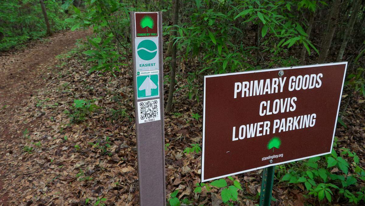 The Georgia Cycling Association’s Trail Rangers program teaches basic mountain biking skills to students in grades 2-5. It also provides them the opportunity to participate in a series of expedition days with other riders across Georgia. This photo was taken during practice April 6, 2026, at Standing Boy Trails in Columbus.