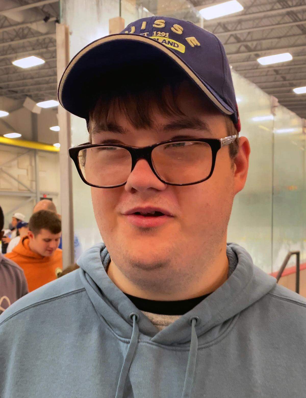 As he walked off the ice at the Columbus Ice Rink on May 23, 2026, Camp Abilities camper Chris O’Neill said he enjoyed scoring goals during the visit. “You never take a disability as a disadvantage,” he said. “You take it as an advantage.”