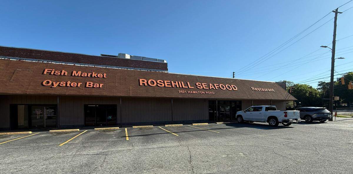 Rosehill Seafood, shown May 5, 2025, on Hamilton Road in Columbus, was in business for 53 years.