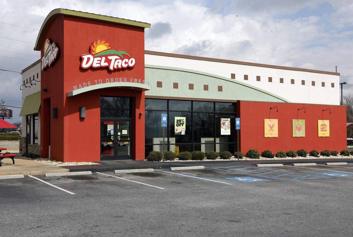 The Del Taco in Columbus, at the corner of Hamilton Road and Manchester Expressway, has closed. The doors were locked and there was an “Out of Business” sign on the main entrance and at the drive-thru window Feb. 19, 2026.