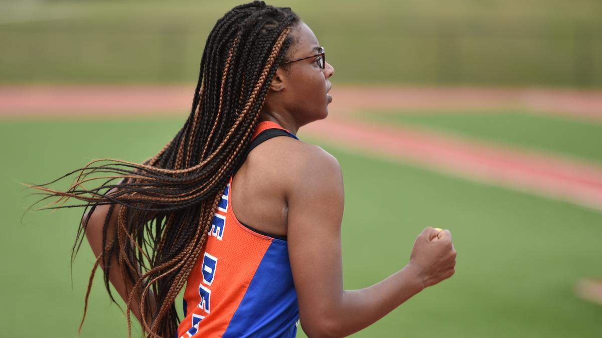 Columbus’ Heaven Allen wins the Region 1-AAAA girls cross country championship at Shaw High School with a time of 20:06.20 Tuesday, October 23, 2018.