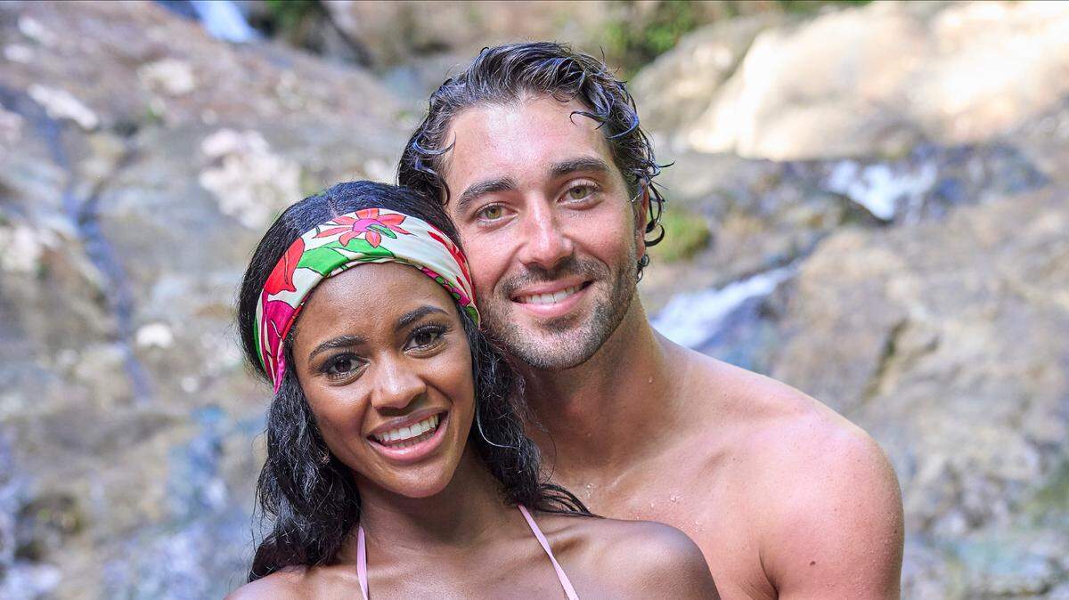 THE BACHELORETTE - Love is in the air when Charity and her final three men travel to Fiji. With some startling confessions revealed, not everyone may make it to the overnight portion of their dates. Plus, an unforeseen visitor crashes the trip. MONDAY, AUG. 7 (8:00-10:01 p.m. EDT), on ABC. (ABC/Craig Sjodin)
CHARITY LAWSON, JOEY