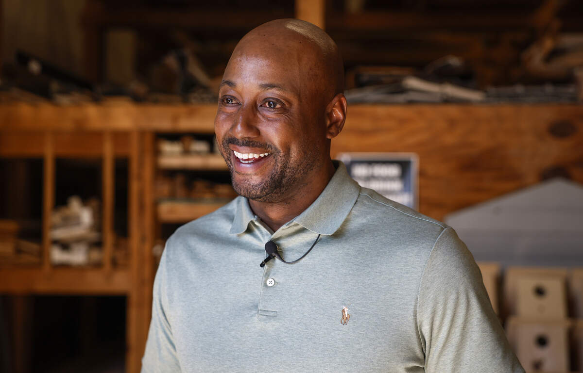 Cleveland Roberts, pictured April 8, 2026, graduated from the Carpentry & Cabinetry program at Columbus Technical College. He owns and operates CR Woodworx in Columbus.
