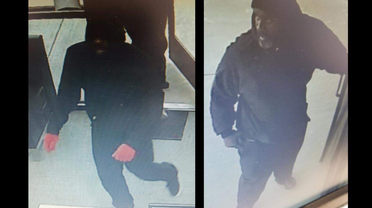 Security camera images of two suspects.