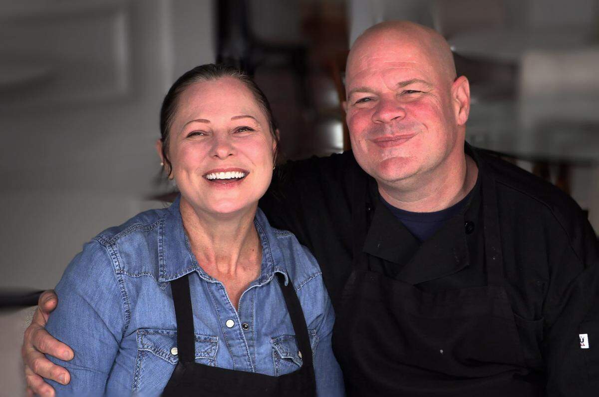 Noor Harp, left, and Bradley Harp are the administrators for the popular Columbus, GA FOODIES page. 12/01/2023